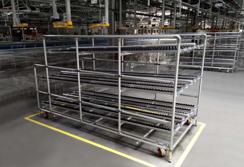 汽車(chē)生產(chǎn)線物料架