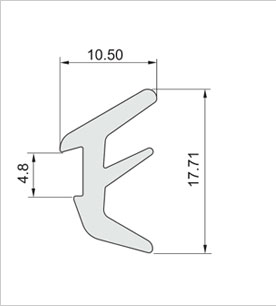 鋁型材雙耳槽條二維圖 鋁型材雙耳槽條二維圖