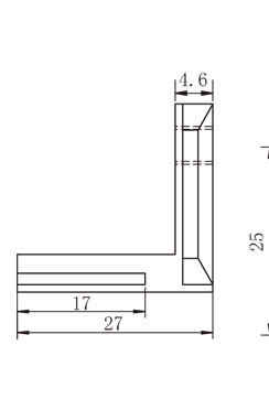 鋁型材角槽連接件物理參數 鋁型材角槽連接件物理參數