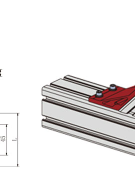 45規(guī)格135度鋁型材角件安裝示意圖1 45規(guī)格135度鋁型材角件安裝示意圖1