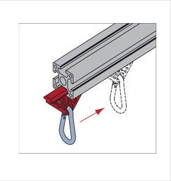 滑動(dòng)掛鉤安裝示意圖