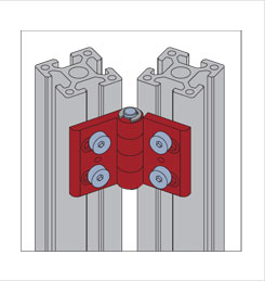 可調節合頁安裝示意圖